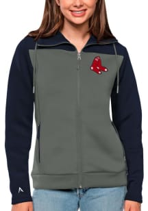 Antigua Boston Red Sox Womens Navy Blue Protect Medium Weight Jacket