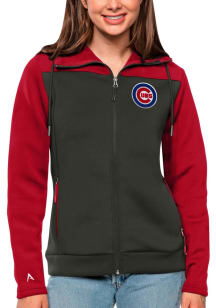 Antigua Chicago Cubs Womens Red Protect Medium Weight Jacket