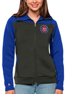 Antigua Chicago Cubs Womens Blue Protect Medium Weight Jacket