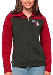 Antigua Cleveland Guardians Womens Red Protect Medium Weight Jacket