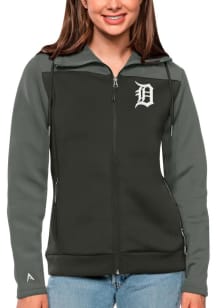 Antigua Detroit Tigers Womens Grey Protect Medium Weight Jacket