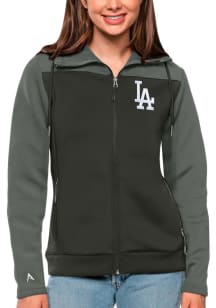 Antigua Los Angeles Dodgers Womens Grey Protect Medium Weight Jacket