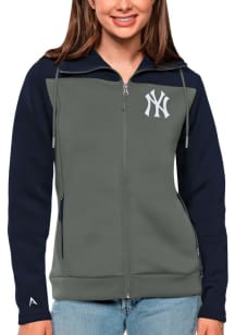 Antigua New York Yankees Womens Navy Blue Protect Medium Weight Jacket