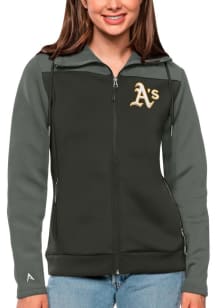 Antigua Oakland Athletics Womens Grey Protect Medium Weight Jacket