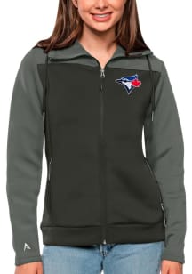 Antigua Toronto Blue Jays Womens Grey Protect Medium Weight Jacket