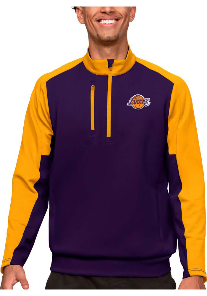 Antigua Los Angeles Lakers Mens Purple Team Pullover Jackets