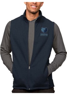 Antigua Memphis Grizzlies Mens Navy Blue Course Sleeveless Jacket