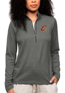 Antigua Cleveland Cavaliers Womens Charcoal Epic 1/4 Zip Pullover