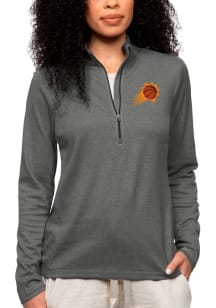 Antigua Phoenix Suns Womens Charcoal Epic 1/4 Zip Pullover