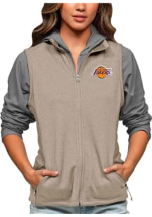 Antigua Los Angeles Lakers Womens Oatmeal Course Vest