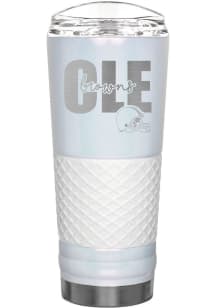 Cleveland Browns 24 oz Opal Stainless Steel Tumbler - White