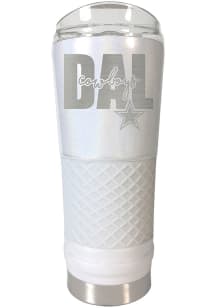 Dallas Cowboys 24 oz Opal Stainless Steel Tumbler - White