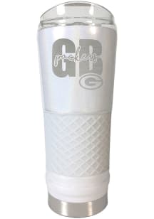 Green Bay Packers 24 oz Opal Stainless Steel Tumbler - White
