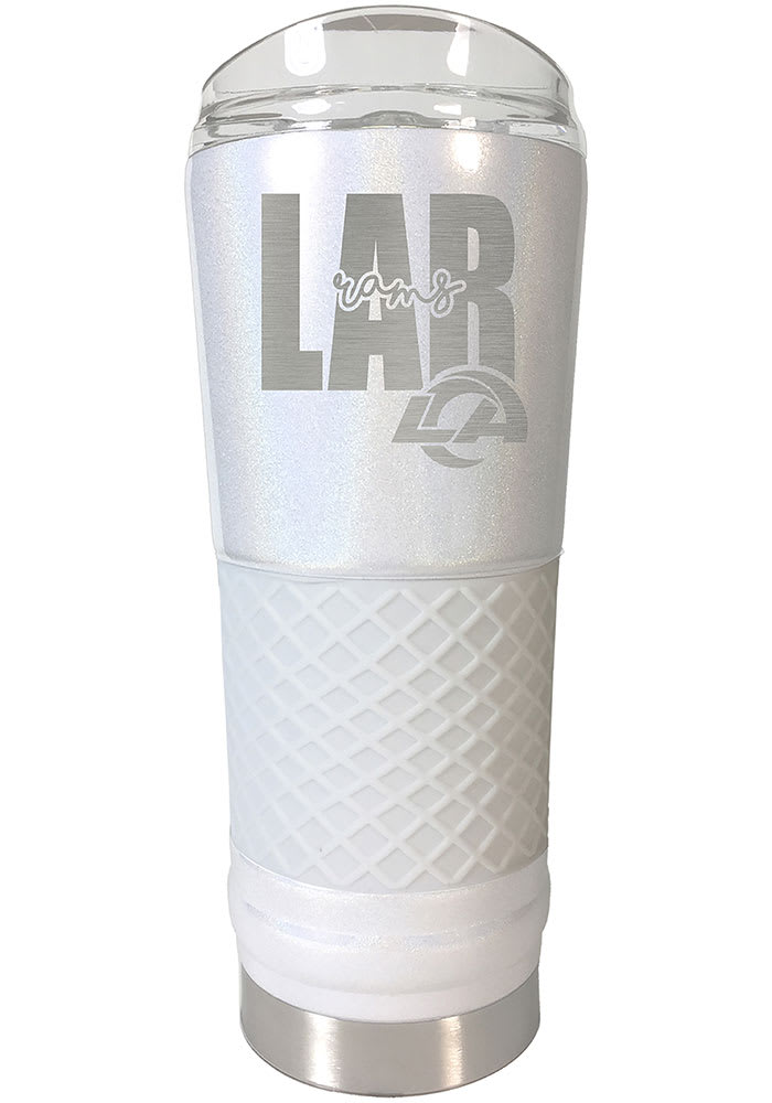 Los Angeles Rams 24 oz Opal Stainless Steel Tumbler - White