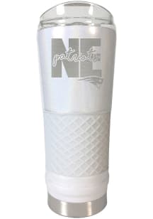 New England Patriots 24 oz Opal Stainless Steel Tumbler - White