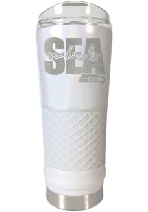 Seattle Seahawks 24 oz Opal Stainless Steel Tumbler - White