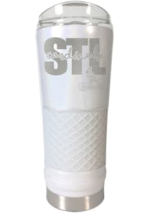 St Louis Cardinals 24 oz Opal Stainless Steel Tumbler - White