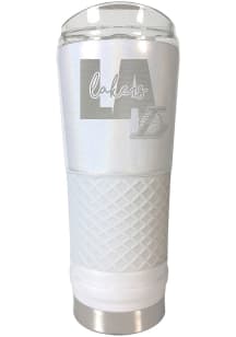 Los Angeles Lakers 24 oz Opal Stainless Steel Tumbler - White