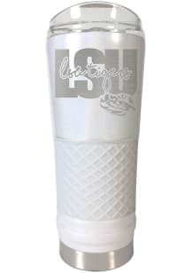 LSU Tigers 24 oz Opal Stainless Steel Tumbler - White