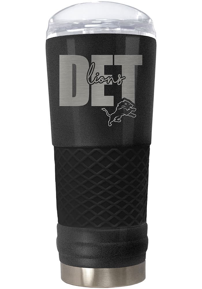 Detroit Lions 24 Oz Onyx Stainless Steel Tumbler Black 