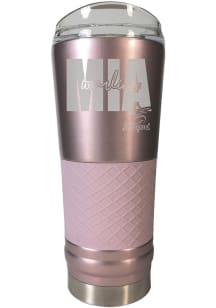 Miami Marlins 24 oz Rose Stainless Steel Tumbler - Pink