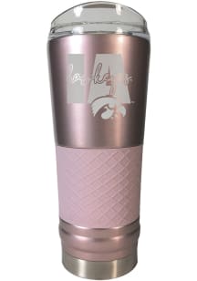 Pink Iowa Hawkeyes 24 oz Rose Stainless Steel Tumbler