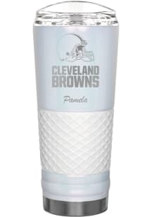 Cleveland Browns Personalized 24 oz Opal Stainless Steel Tumbler - White