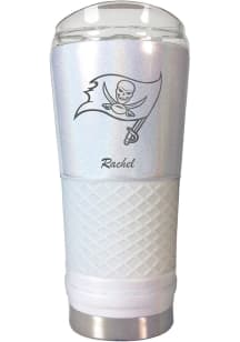 Tampa Bay Buccaneers Personalized 24 oz Opal Stainless Steel Tumbler - White