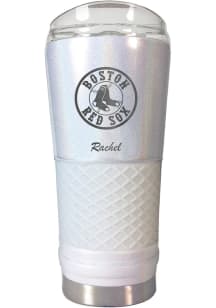 Boston Red Sox Personalized 24 oz Opal Stainless Steel Tumbler - White