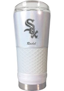 Chicago White Sox Personalized 24 oz Opal Stainless Steel Tumbler - White