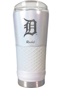 Detroit Tigers Personalized 24 oz Opal Stainless Steel Tumbler - White