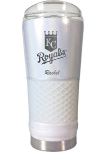 Kansas City Royals Personalized 24 oz Opal Stainless Steel Tumbler - White