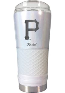 Pittsburgh Pirates Personalized 24 oz Opal Stainless Steel Tumbler - White