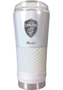 Cleveland Cavaliers Personalized 24 oz Opal Stainless Steel Tumbler - White