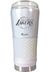 Los Angeles Lakers Personalized 24 oz Opal Stainless Steel Tumbler - White