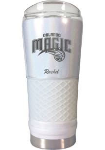 Orlando Magic Personalized 24 oz Opal Stainless Steel Tumbler - White