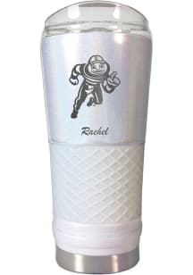 Ohio State Buckeyes Personalized 24 oz Opal Stainless Steel Tumbler - White