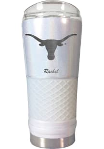 Texas Longhorns Personalized 24 oz Opal Stainless Steel Tumbler - White