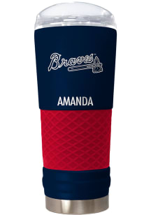 Atlanta Braves Personalized 24 oz Team Color Stainless Steel Tumbler - Red