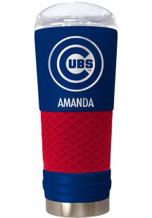 Chicago Cubs Personalized 24 oz Team Color Stainless Steel Tumbler - Red