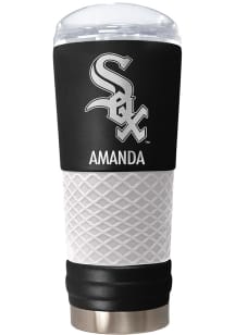 Chicago White Sox Personalized 24 oz Team Color Stainless Steel Tumbler - Black