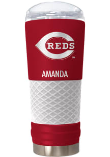 Cincinnati Reds Personalized 24 oz Team Color Stainless Steel Tumbler - Red
