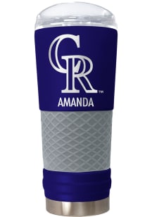 Colorado Rockies Personalized 24 oz Team Color Stainless Steel Tumbler - Purple