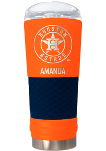 Houston Astros Personalized 24 oz Team Color Stainless Steel Tumbler - Navy Blue