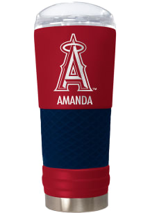 Los Angeles Angels Personalized 24 oz Team Color Stainless Steel Tumbler - Red