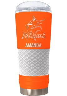 Miami Marlins Personalized 24 oz Team Color Stainless Steel Tumbler - Blue