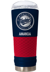 Minnesota Twins Personalized 24 oz Team Color Stainless Steel Tumbler - Red