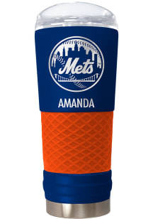 New York Mets Personalized 24 oz Team Color Stainless Steel Tumbler - Blue