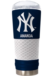New York Yankees Personalized 24 oz Team Color Stainless Steel Tumbler - Blue