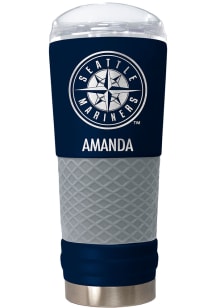 Seattle Mariners Personalized 24 oz Team Color Stainless Steel Tumbler - Navy Blue